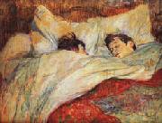 Henri De Toulouse-Lautrec The bed oil painting artist